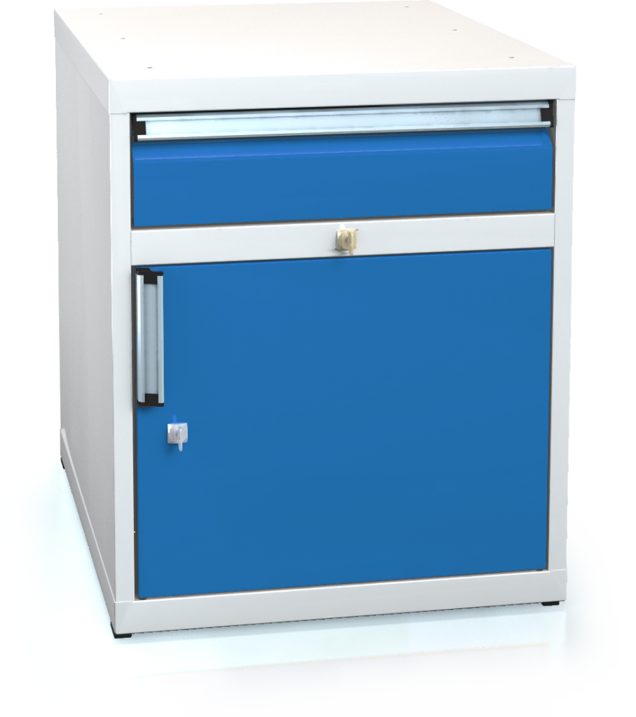 Cabinets for modular workbenches 662 x 555 x 600 - door-drawer